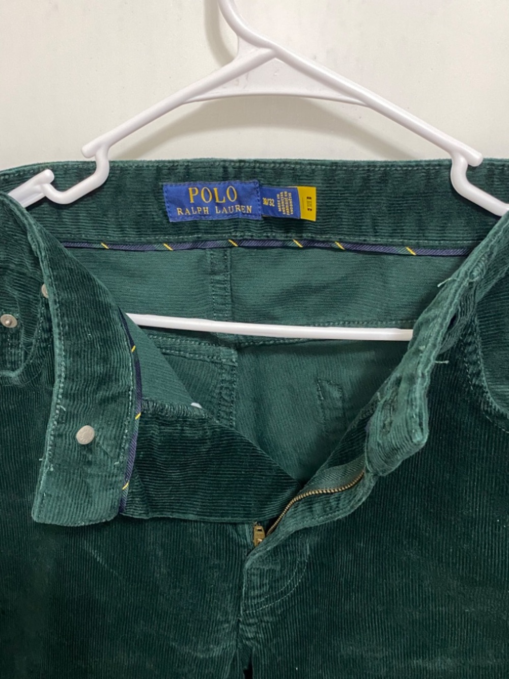 Polo Ralph Lauren Size 38x32 Men’s Green Corduroy Pants - Picture 5 of 9